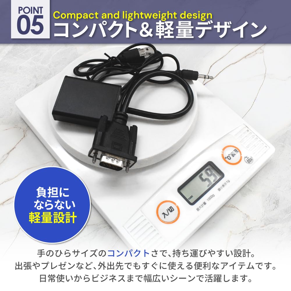 Amazon.co.jp: シズカウィル VGA to HDMI 変換アダプタ VGA変換
